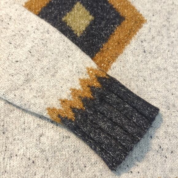 Pierre Cardin Vintage Aztec Lambswool/Cotton T-Neck Sweater Women's Size S - Picture 11 of 11